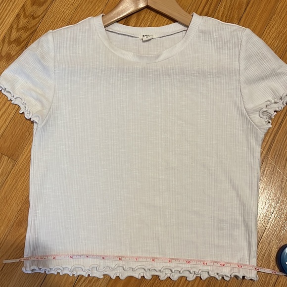 3 for $15! Garage Cropped White T-Shirt - Picture 4 of 5